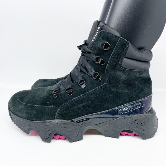 Sorel Women’s Kinetic Impact Conquest Aurora Boots WP Boot Black Size 10 - Picture 5 of 12